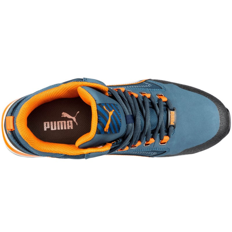 Puma Safety Crosstwist Mid BLAUW/ORANJE