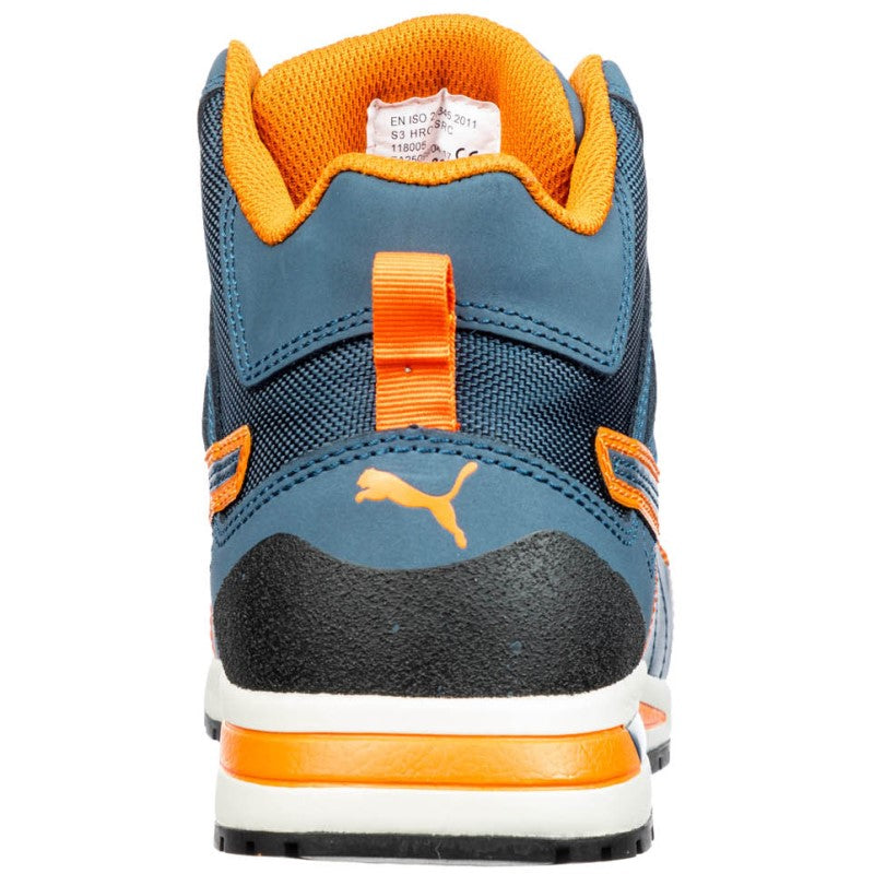 Puma Safety Crosstwist Mid BLAUW/ORANJE