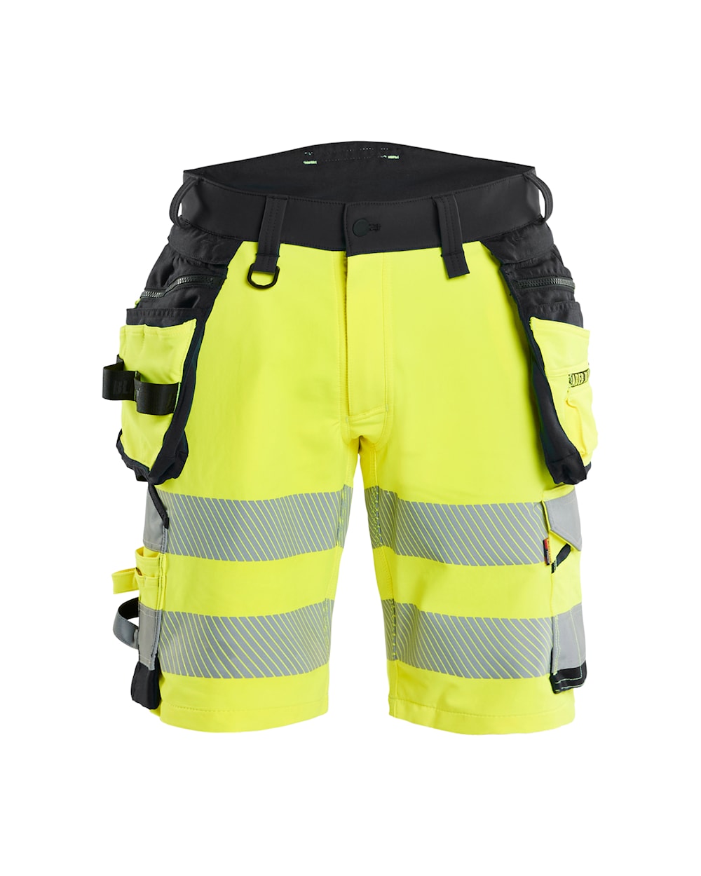 High Vis Short 4-weg stretch HIGH VIS GEEL/ZWART