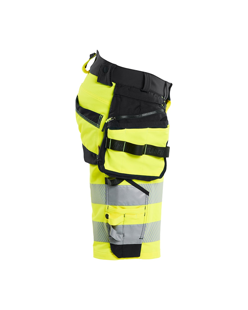 High Vis Short 4-weg stretch HIGH VIS GEEL/ZWART