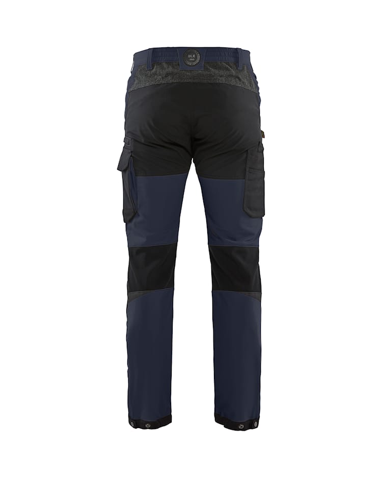 Service werkbroek 4-weg stretch Marineblauw/Zwart