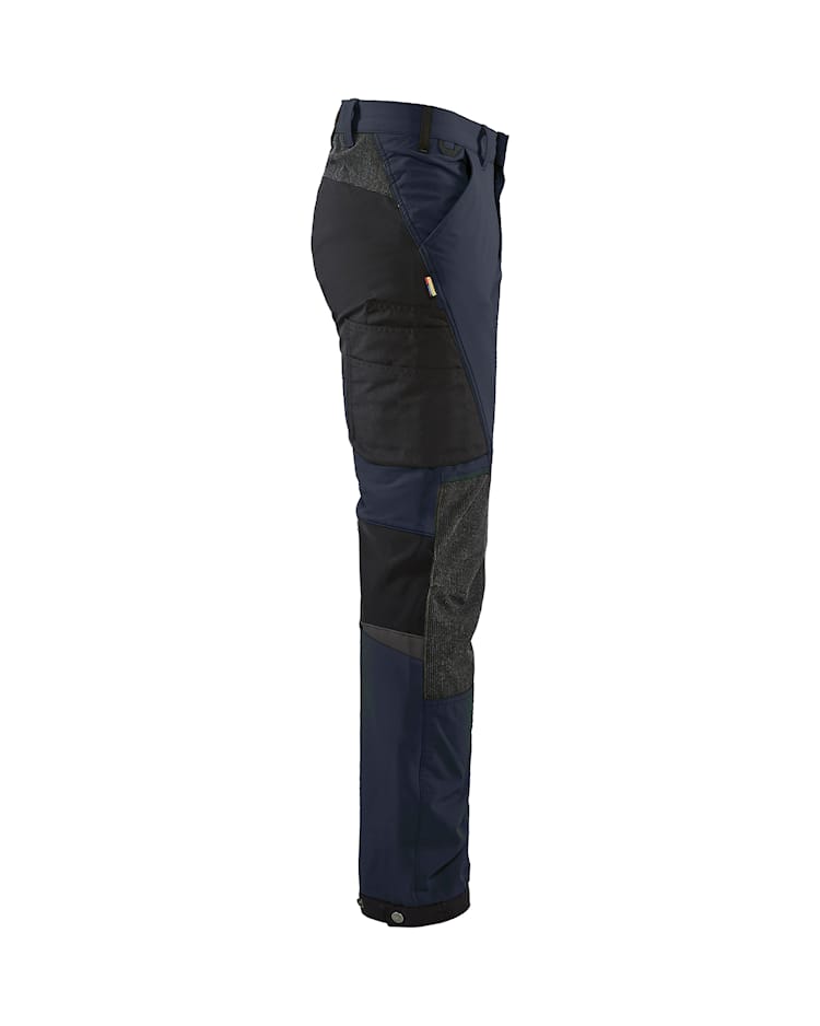 Service werkbroek 4-weg stretch Marineblauw/Zwart