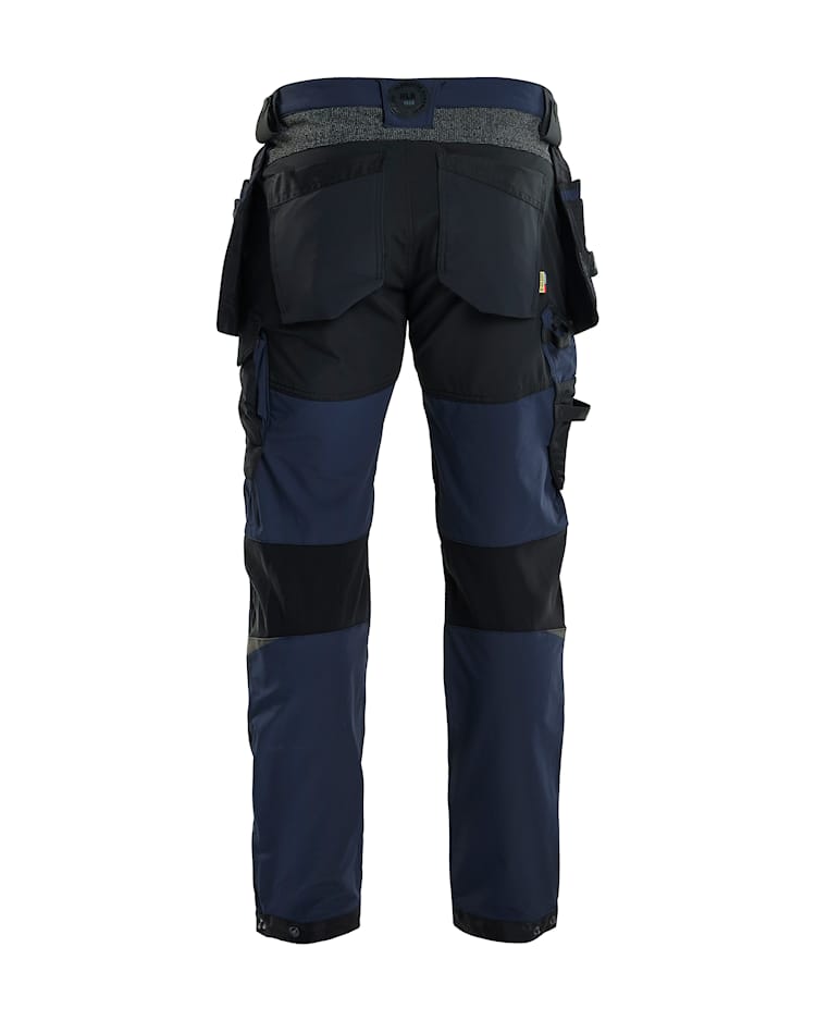 Werkbroek 4-weg stretch Donker marineblauw/Zwart