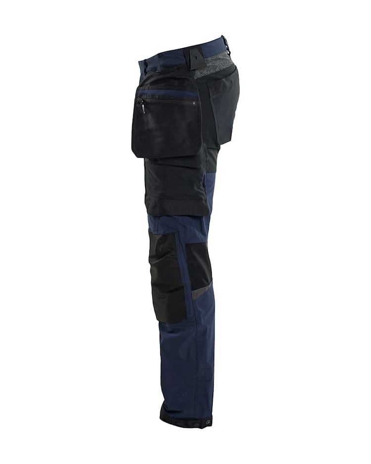 Werkbroek 4-weg stretch Donker marineblauw/Zwart