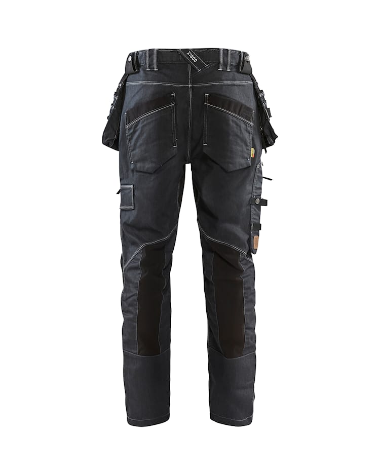 Baggy denim stretch X1900 Marineblauw/ Zwart