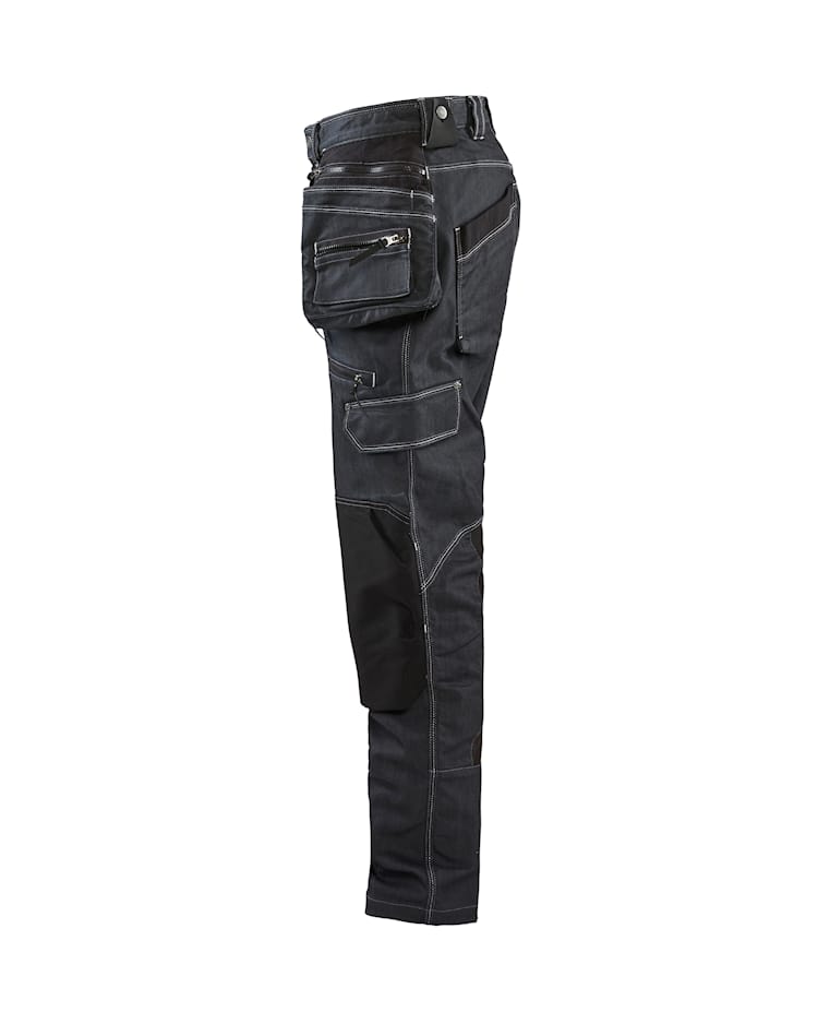 Baggy denim stretch X1900 Marineblauw/ Zwart