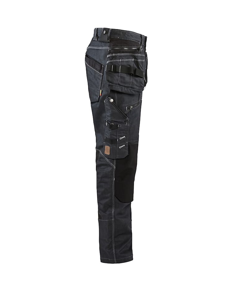 Baggy denim stretch X1900 Marineblauw/ Zwart