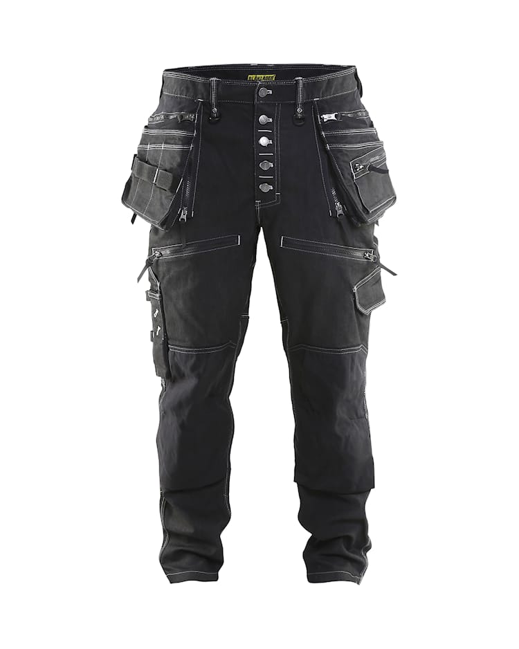 Baggy denim stretch X1900 Zwart