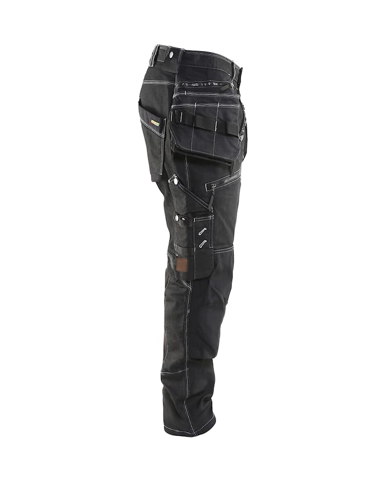 Baggy denim stretch X1900 Zwart