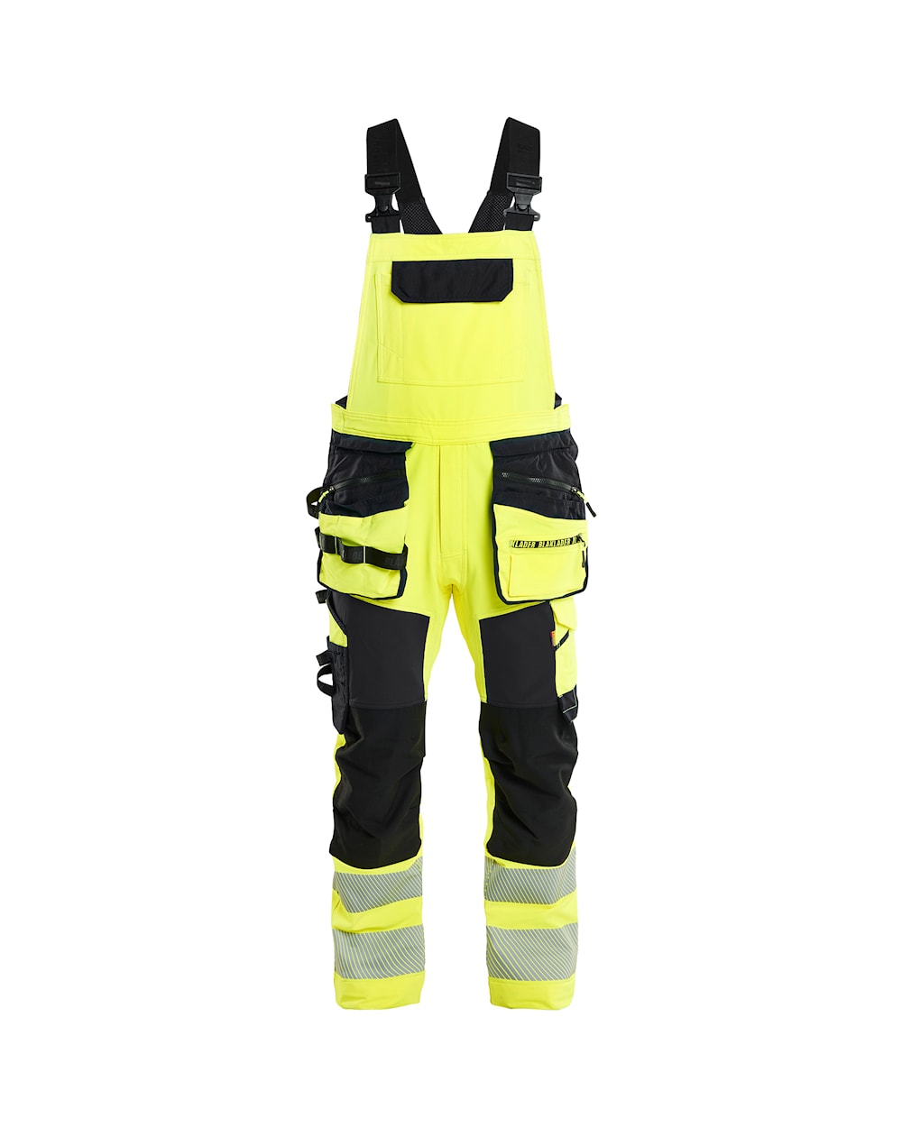 High Vis Bretelbroek 4-weg stretch HIGH VIS GEEL/ZWART