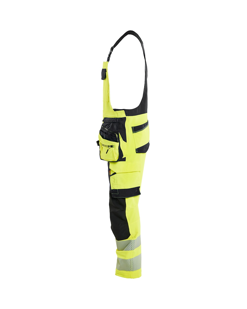 High Vis Bretelbroek 4-weg stretch HIGH VIS GEEL/ZWART