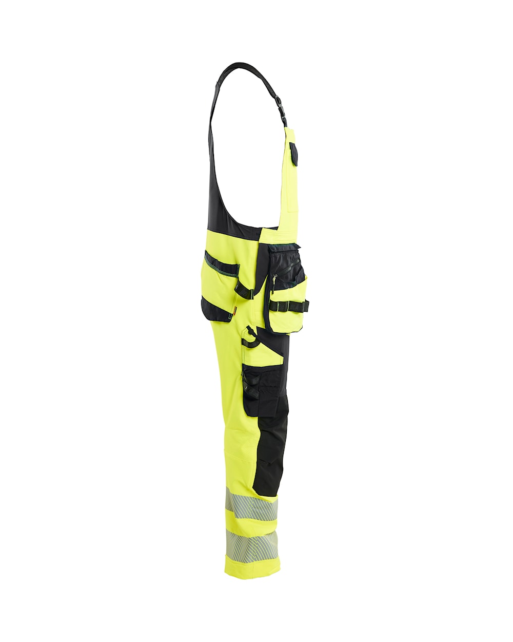 High Vis Bretelbroek 4-weg stretch HIGH VIS GEEL/ZWART