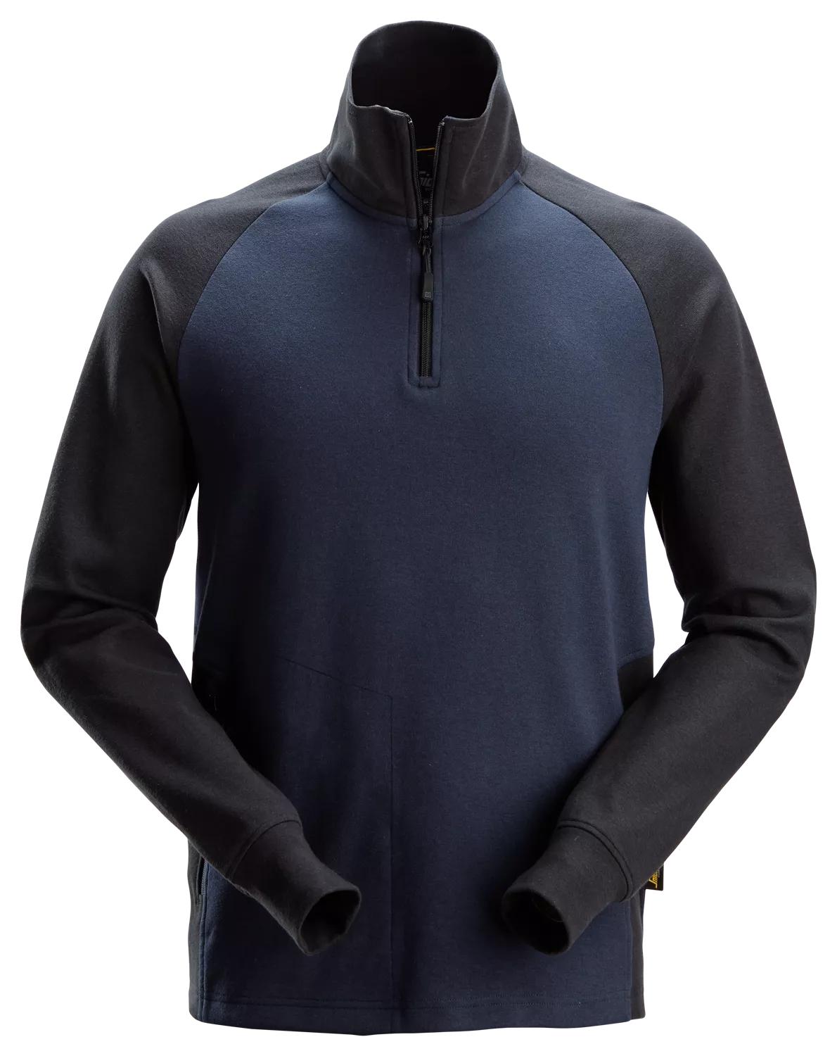 Snickers Tweekleurig Sweatshirt met Halve Rits