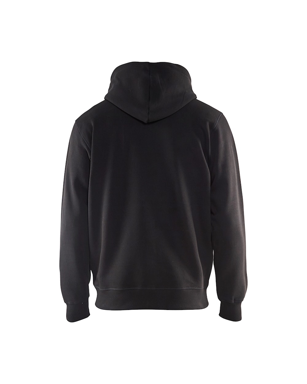 Hoodie met rits ZWART