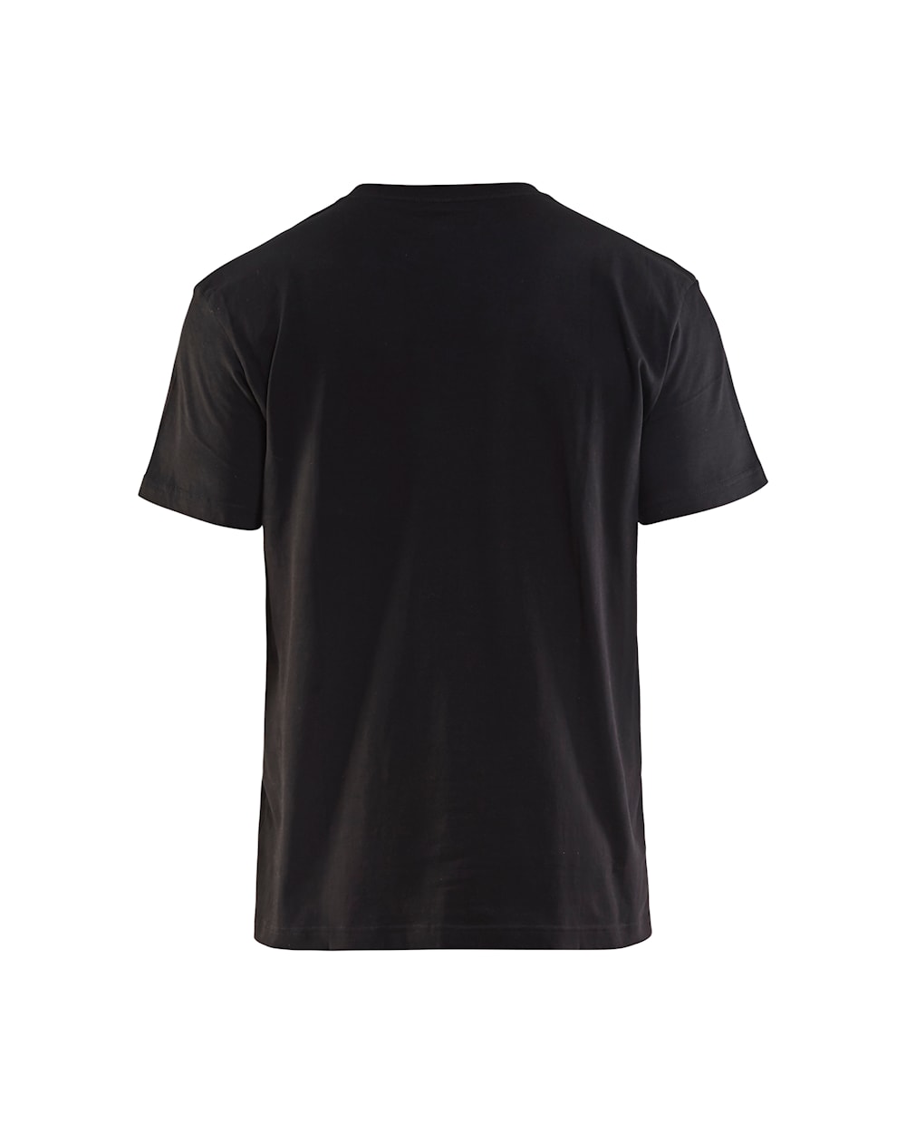 T-shirt bi-colour ZWART/KORENBLAUW