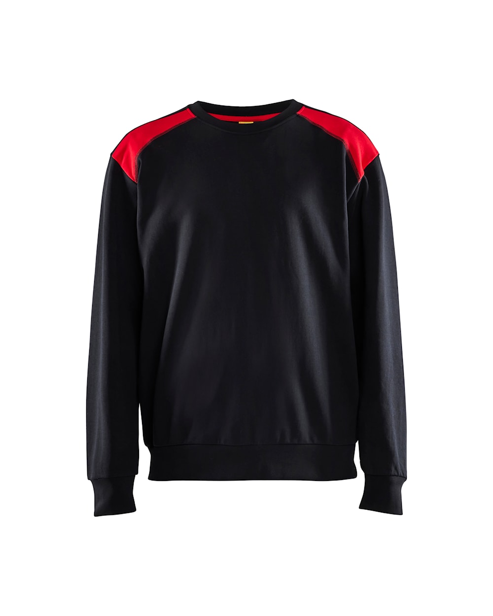 Sweatshirt bi-colour ZWART/ROOD