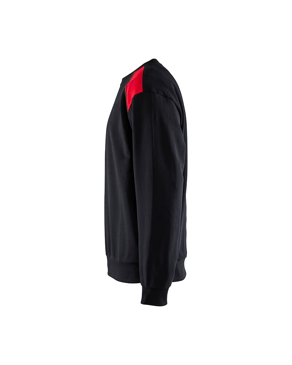 Sweatshirt bi-colour ZWART/ROOD