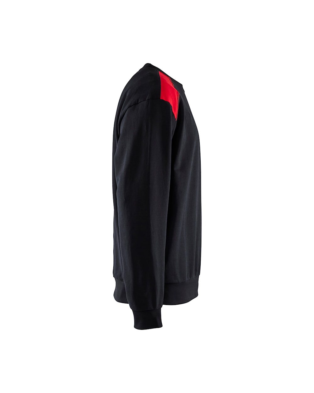 Sweatshirt bi-colour ZWART/ROOD