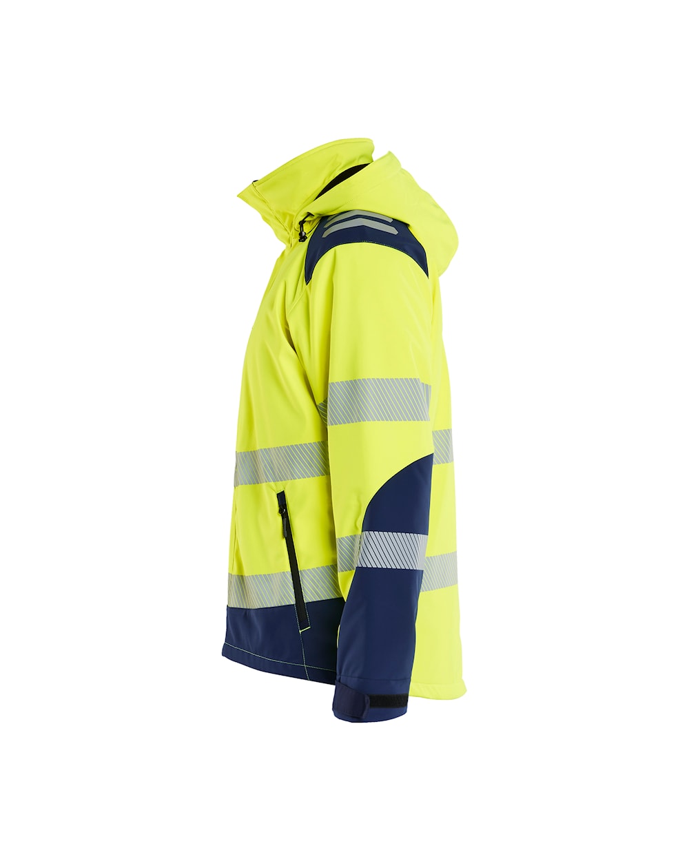Lichtgewicht Softshell Winterjas High Vis HIGH VIS GEEL/MARINEBLAUW