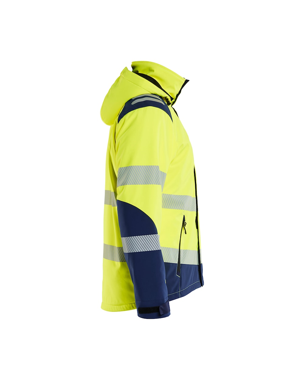 Lichtgewicht Softshell Winterjas High Vis HIGH VIS GEEL/MARINEBLAUW