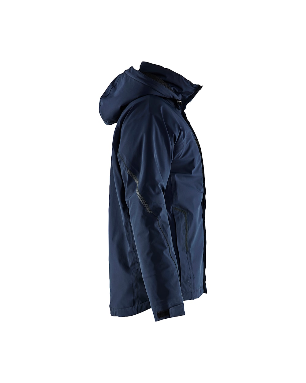 Lichtgewicht winterjas 4-weg stretch DONKER MARINEBLAUW/ZWART