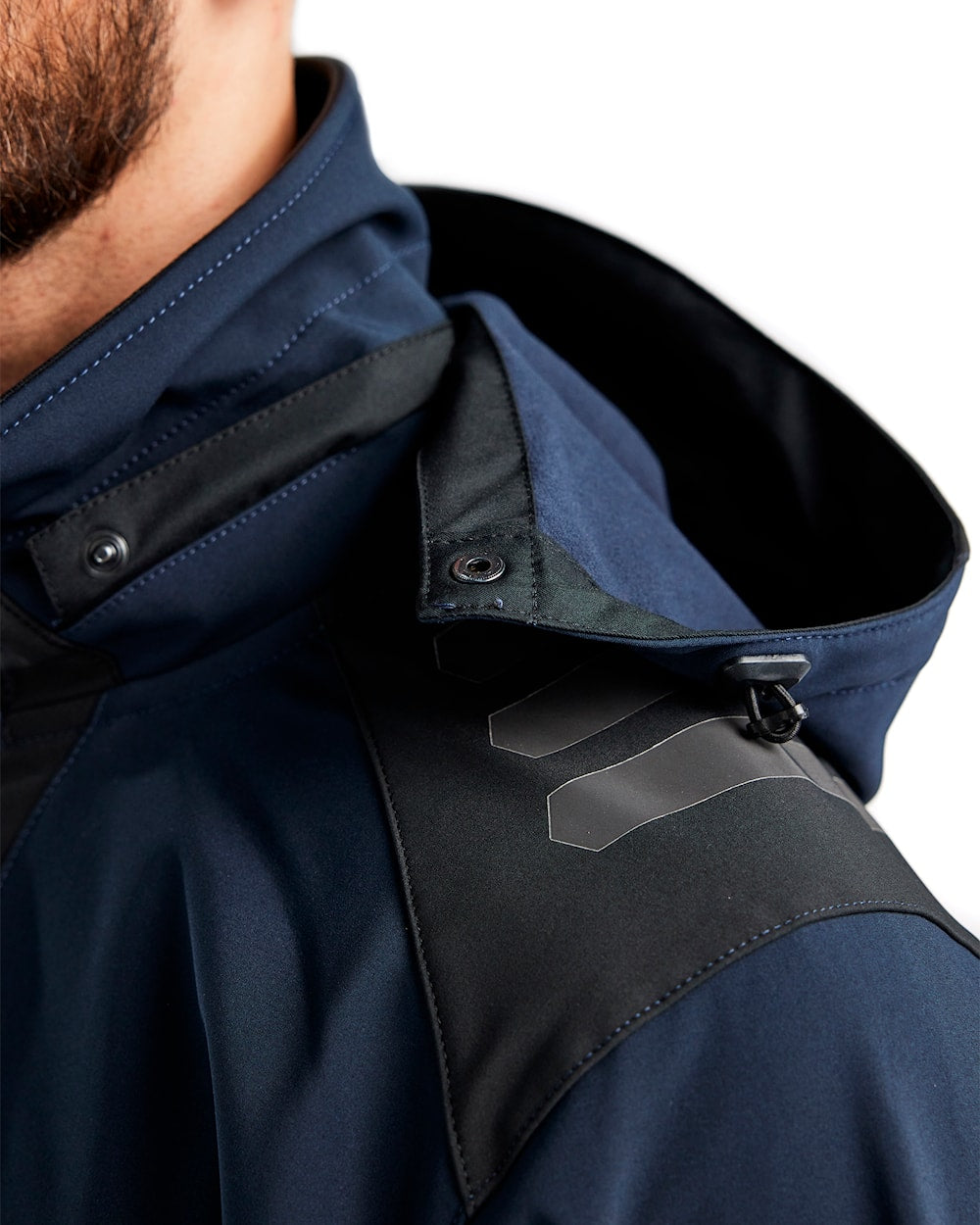 Softshell jack DONKER MARINEBLAUW/ZWART