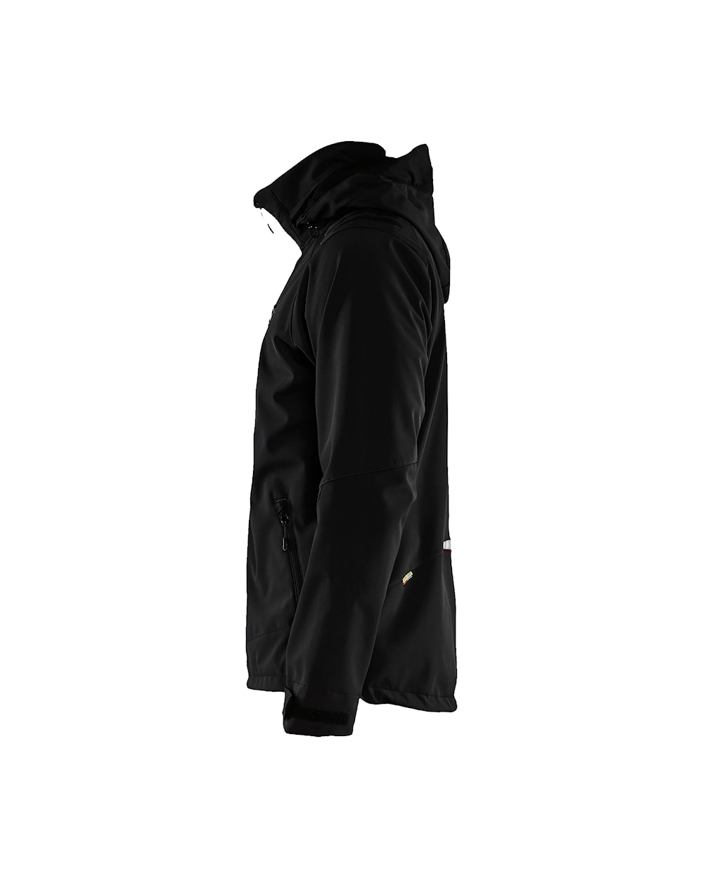 Softshell jack ZWART/ROOD