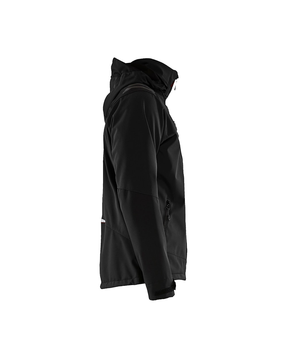 Softshell jack ZWART/ROOD