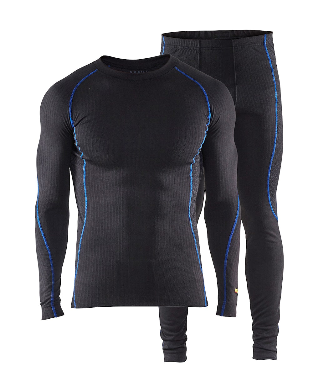 Technische Onderkledingset LIGHT ZWART/KORENBLAUW