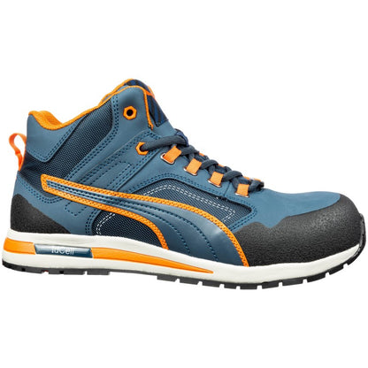 Puma Safety Crosstwist Mid BLAUW/ORANJE