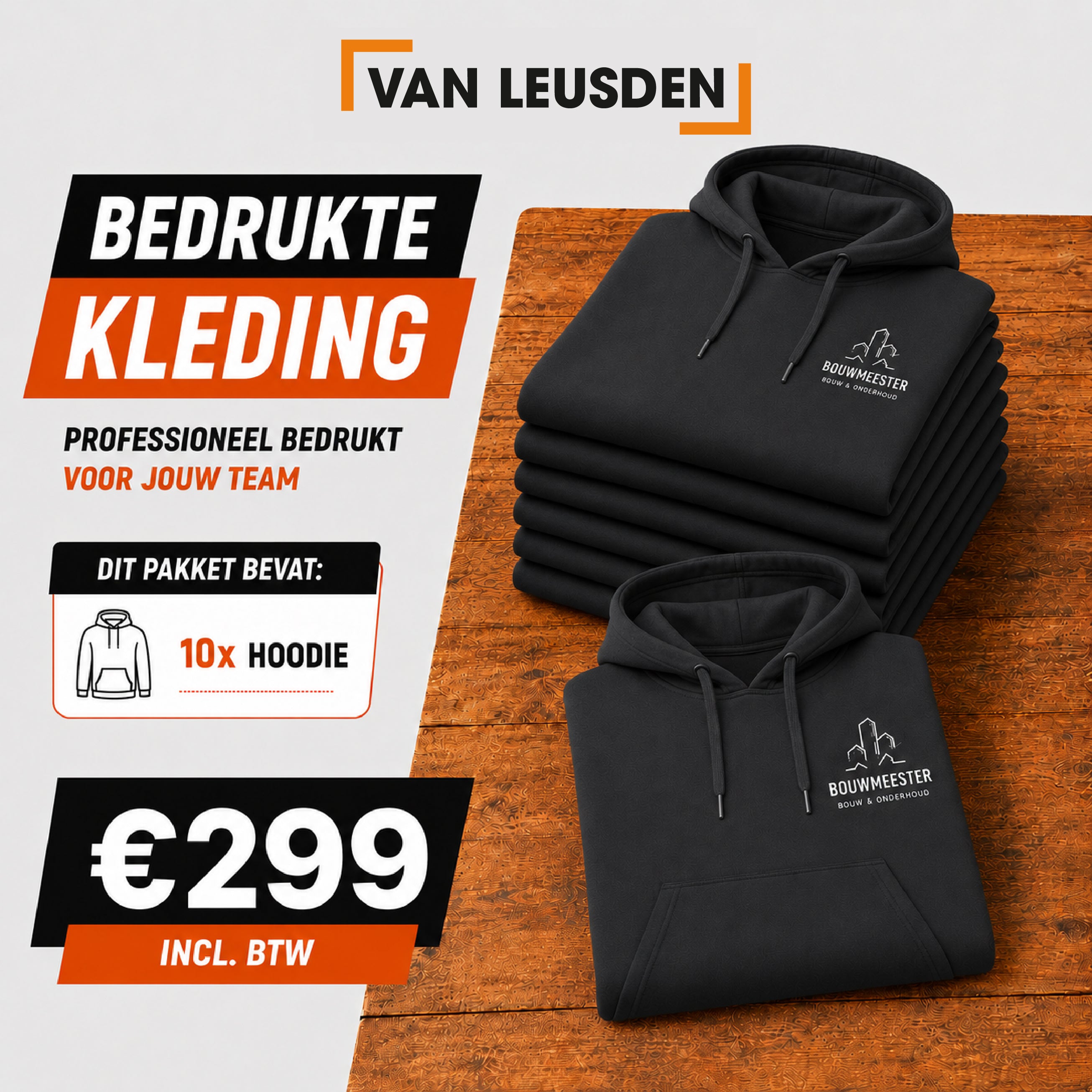 10X Hoodie Bedrukt SUPER DEAL