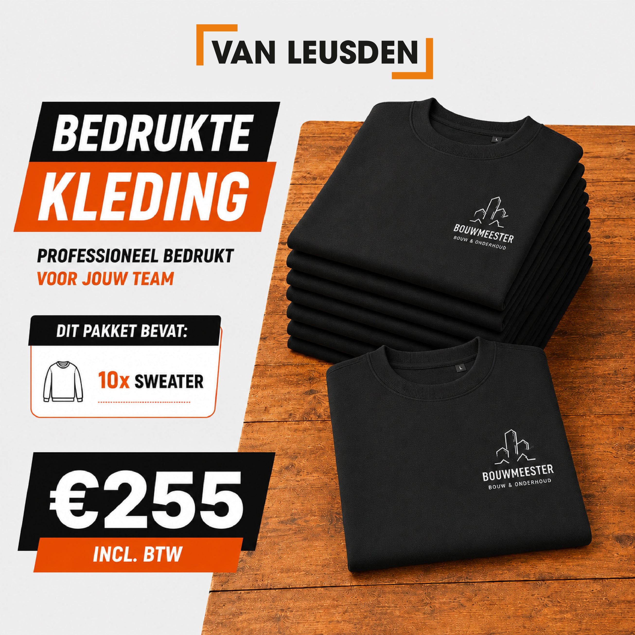 10X sweater Bedrukt SUPER DEAL