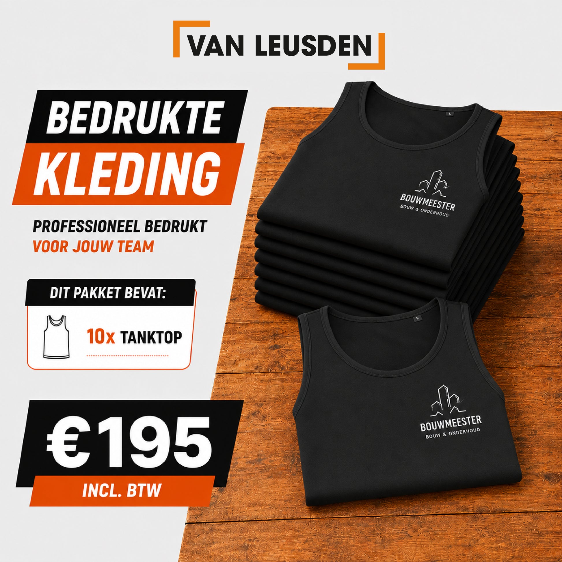10X Tanktop Bedrukt SUPER DEAL