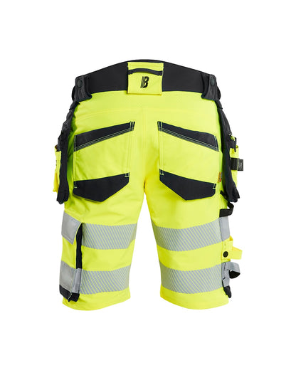 High Vis Short 4-weg stretch HIGH VIS GEEL/ZWART