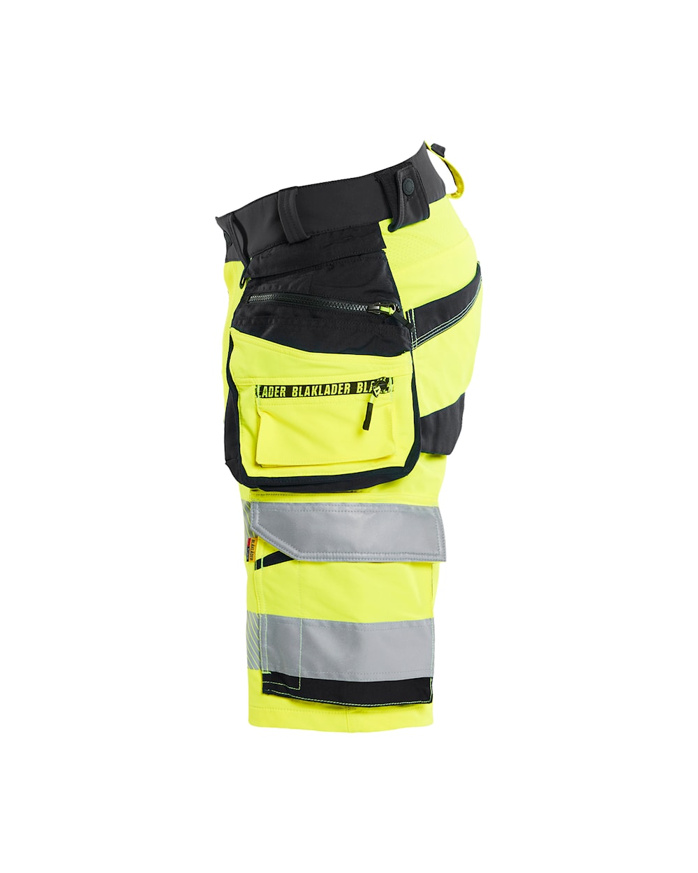 High Vis Short 4-weg stretch HIGH VIS GEEL/ZWART