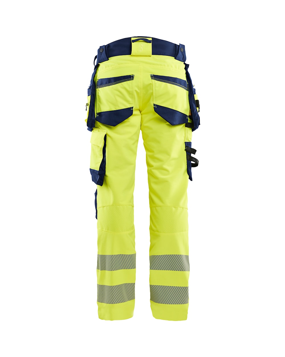 High Vis werkbroek 4-weg stretch HIGH VIS GEEL/MARINEBLAUW