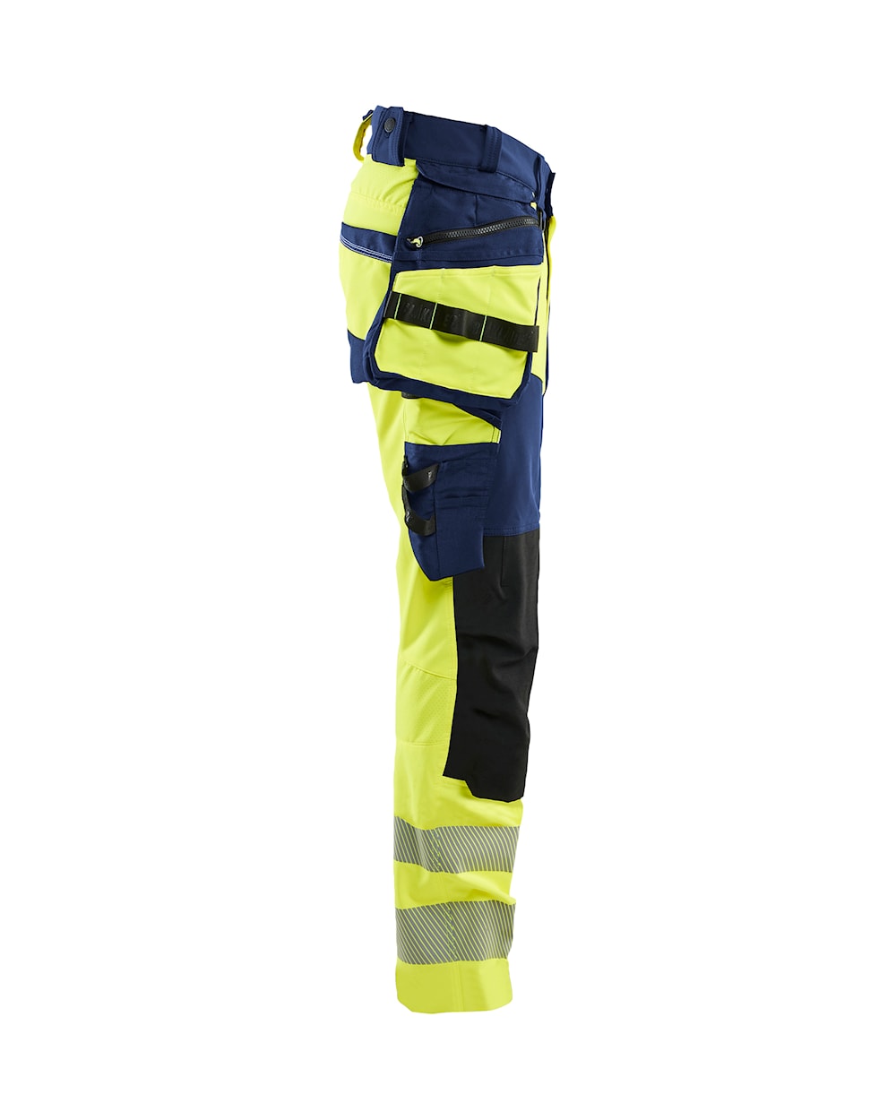 High Vis werkbroek 4-weg stretch HIGH VIS GEEL/MARINEBLAUW