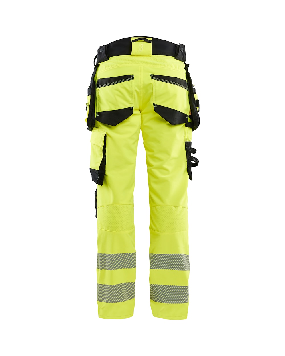 High Vis werkbroek 4-weg stretch HIGH VIS GEEL/ZWART