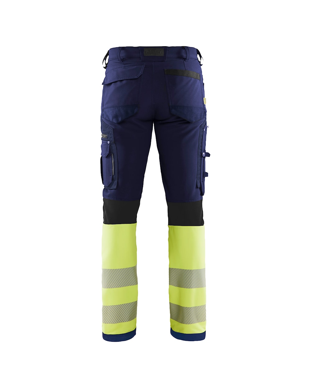 High Vis Werkbroek 4-weg stretch MARINE/HIGH VIS GEEL