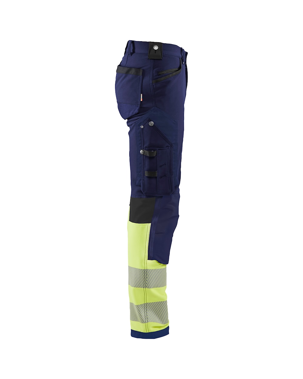 High Vis Werkbroek 4-weg stretch MARINE/HIGH VIS GEEL
