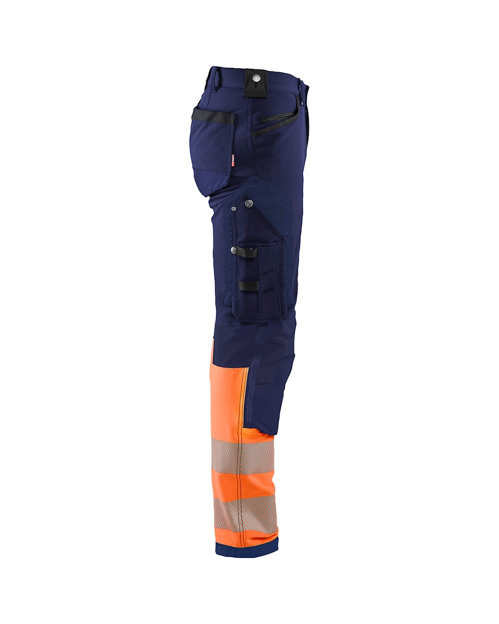 High Vis Werkbroek 4-weg stretch MARINEBLAUW/ORANJE