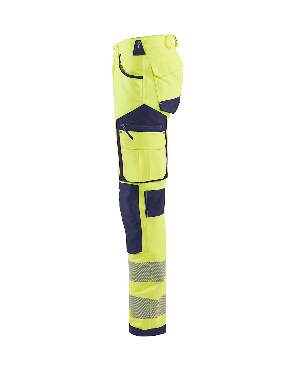 High Vis werkbroek 4-weg stretch HIGH VIS GEEL/MARINEBLAUW