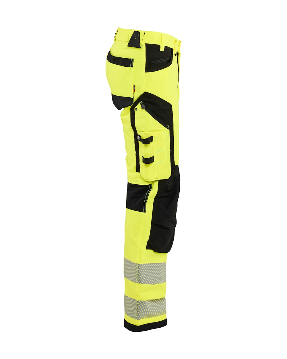 High Vis werkbroek 4-weg stretch HIGH VIS GEEL/ZWART
