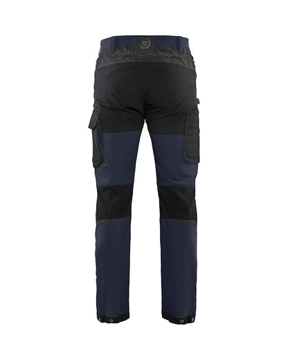 Service werkbroek 4-weg stretch Marineblauw/Zwart