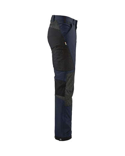 Service werkbroek 4-weg stretch Marineblauw/Zwart
