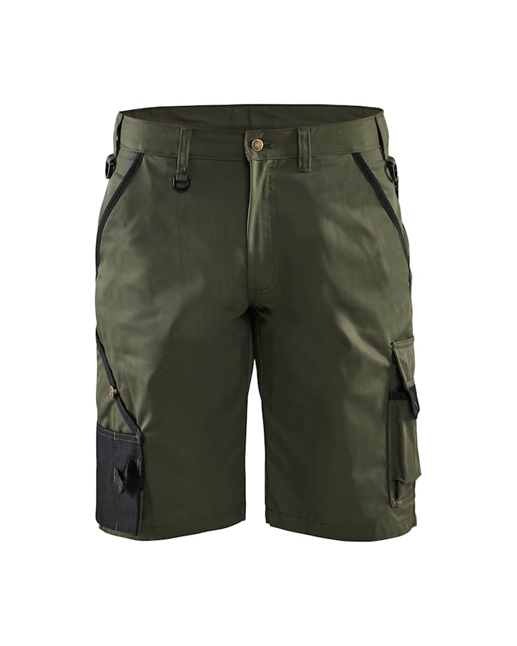 1464 Tuin Werkbroek Kort Army Green