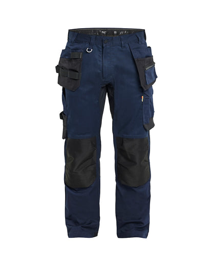 Werkbroek 2-weg stretch met gereedschapszakken Marineblauw