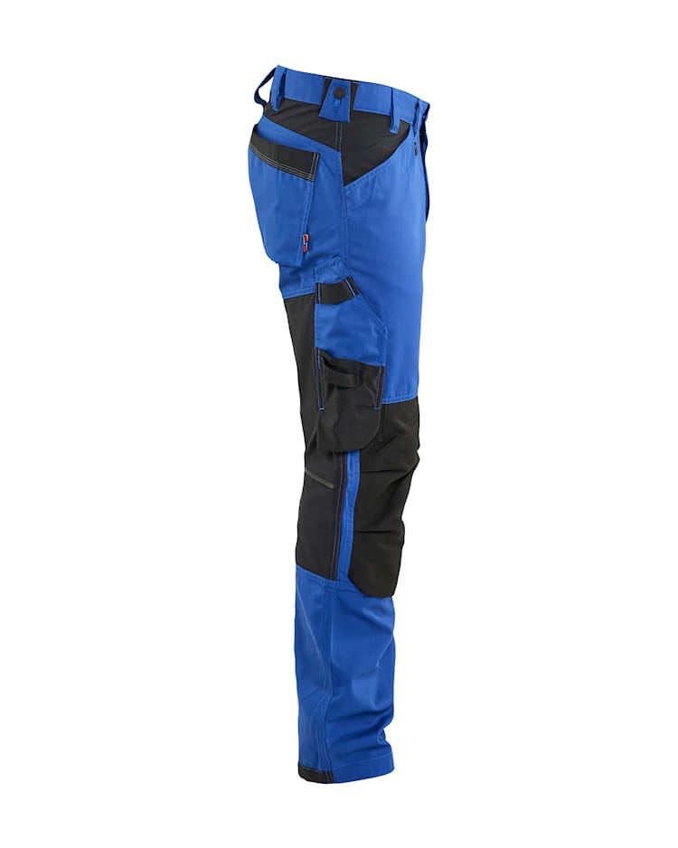 Werkbroek 2-weg stretch Korenblauw/ Zwart