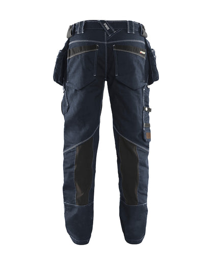 Werkbroek denim stretch X1900 Marineblauw/Zwart