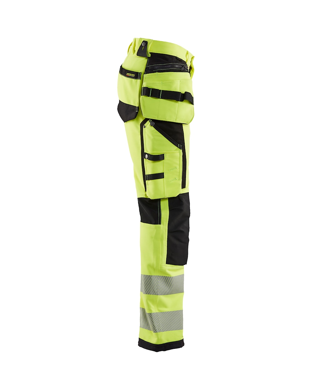 High Vis werkbroek 4-weg stretch HIGH VIS GEEL/ZWART
